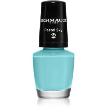 Dermacol Mini lak na nehty odstín 06 Pastel Sky 5 ml