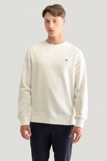 MIKINA GANT REG SHIELD C-NECK SWEAT EGGSHELL