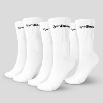 GymBeam Ponožky 3/4 Socks 3Pack White