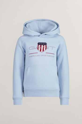 MIKINA GANT ARCHIVE SHIELD RAGLAN HOODIE FRESH BLUE