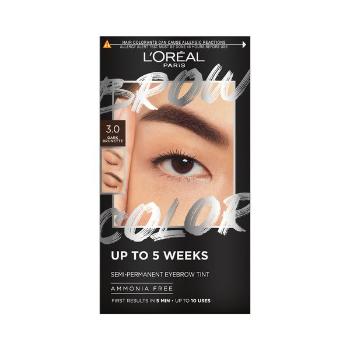 L´Oréal Paris Semi-permanentní barva na obočí Brow Color (Semi-Permanent Eyebrow Tint) 3.0 Dark Brunette