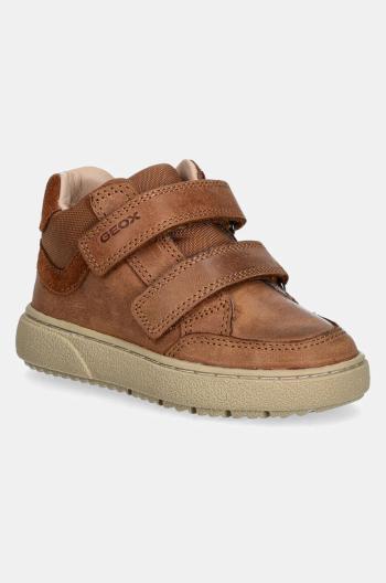 Dětské sneakers boty Geox THELEVEN hnědá barva, J46LDA.0CL22