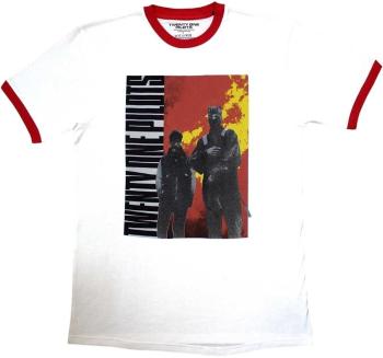 Twenty One Pilots Tričko Side Stand Ringer Unisex White 2XL