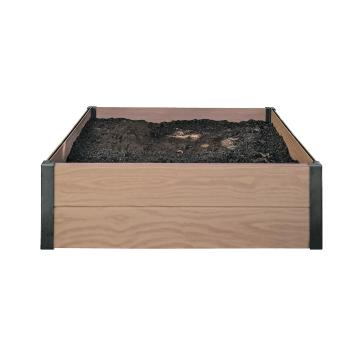 Keter Vyvýšený záhon Maple Square hnědá, 106 x 106 x 32 cm, M