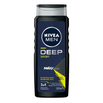 Nivea Sprchový gel na obličej, tělo i vlasy pro muže Deep Sport Men (Body, Face & Hair Shower Gel) 500 ml