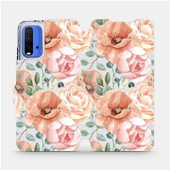 Flip pouzdro na mobil Xiaomi Redmi 9T - MP02S Pastelové květy (5903516760084)