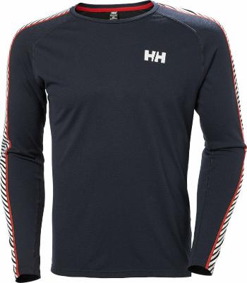 Helly Hansen Men's Lifa Active Stripe Crew Navy L Technická spodní vrstva