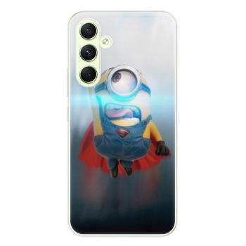 Odolné silikonové pouzdro iSaprio - Mimons Superman 02 - Samsung Galaxy A54 5G