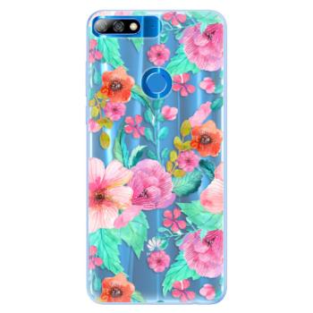 Silikonové pouzdro iSaprio - Flower Pattern 01 - Huawei Y7 Prime 2018