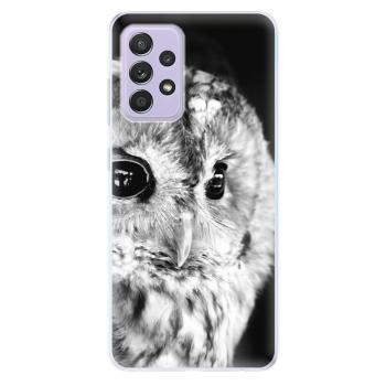 Odolné silikonové pouzdro iSaprio - BW Owl - Samsung Galaxy A52/A52 5G