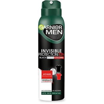 GARNIER Men Mineral Invisible Black and White Colors Spray Antiperspirant 150 ml (3600541151543)