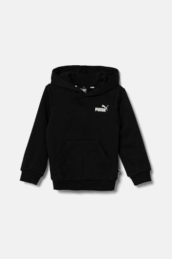 Dětská mikina Puma ESS Small Logo Hoodie FL B černá barva, s kapucí, s potiskem