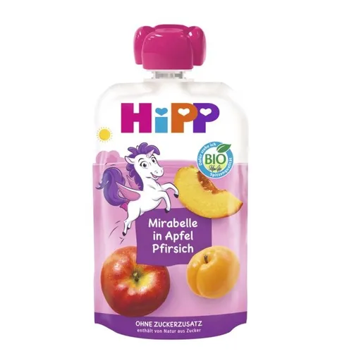 Hipp BIO Hippies jablko-broskev-mirabelka 100 g