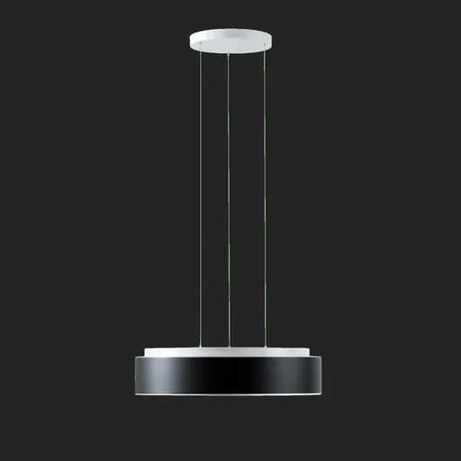 OSMONT ERI67413 ERIS LEC4 závěsné skleněné svítidlo bílá / bílo - černá IP40 3000 K 35W LED DALI