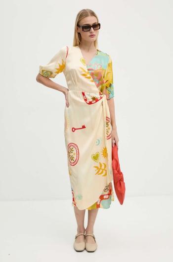 Šaty Never Fully Dressed Vienna Wrap Dress midi, NFDDR1567