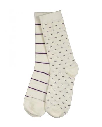 PONOŽKY GANT D1. BANNER SHIELD SOCKS 2-PACK GB CREAM