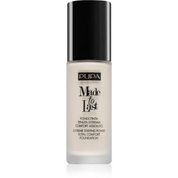 PUPA Milano Made to Last dlouhotrvající tekutý make-up odstín 010 Porcelain 30 ml