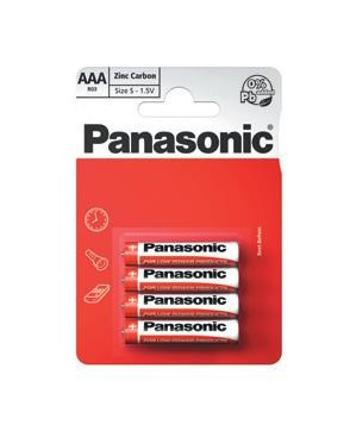 PANASONIC Zinkouhlíkové baterie Red Zinc R03RZ/4BP EU AAA 1, 5V (Blistr 4ks)