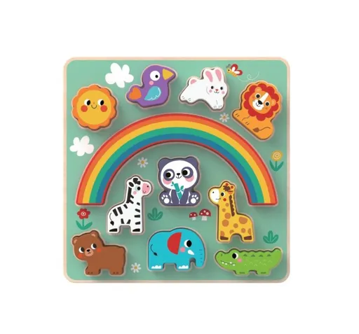 2Kids Toys Balanční puzzle se zvířátky 2v1 12 ks