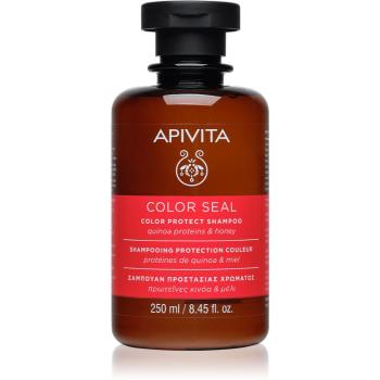 Apivita Color Seal Shampoo šampón pre ochranu farbených vlasov bez sulfátov 250 ml