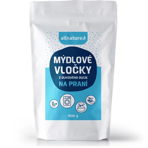 Allnature Mýdlové vločky z olivového oleje na praní 1000 g