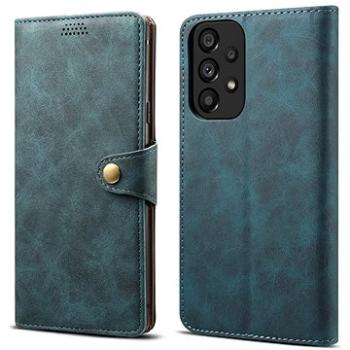  Lenuo Leather flipové pouzdro pro Samsung Galaxy A33 5G, modrá (348273)