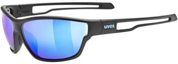 UVEX Sportstyle 806 Black Matt/Mirror Blue Športové okuliare