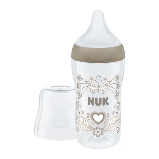NUK Láhev kojenecká s kontrolou teploty Perfect Match 260 ml hnědá