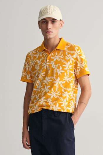 POLOKOŠILE GANT PALM LEI PRINT SS POLO MEDAL YELLOW