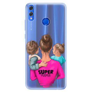 Silikonové pouzdro iSaprio - Super Mama - Boy and Girl - Huawei Honor 8X