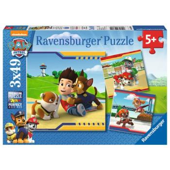 RAVENSBURGER Puzzle 3x49 dílů - Paw Patrol: Hrdinové v kožichu