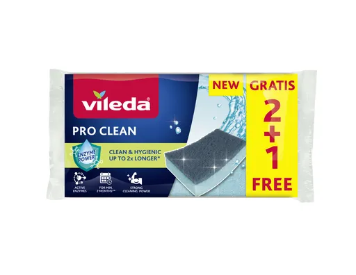 Vileda Pro Clean houbička 2+1 ks