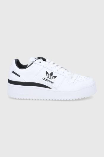 Kožené boty adidas Originals Forum Bold bílá barva, GY5921-WHT/BLK