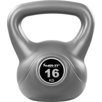 63188 Movit Kettlebell činka, 16 kg, šedá/černá