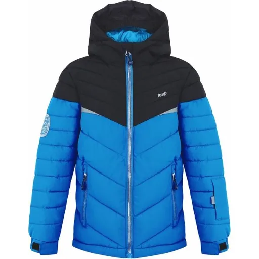 LOAP FULLSAC Chlapecká lyžařská bunda, modrá, velikost 122-128