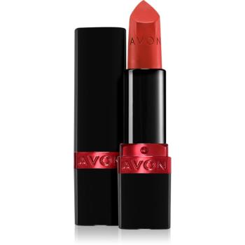 Avon Ultra Matte matná hydratační rtěnka odstín Fiercely Reda 3.6 g