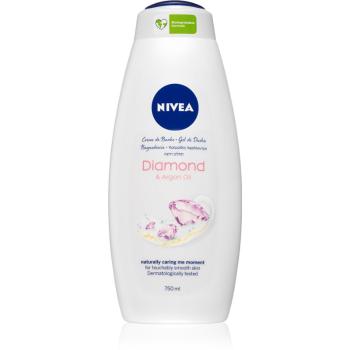 NIVEA Diamond & Argan Oil sprchový a koupelový krémový gel maxi 750 ml