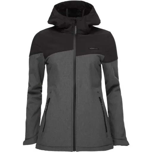 LOAP LUDYSA Dámská softshellová bunda, tmavě šedá, velikost