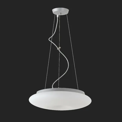 OSMONT SAT60453 SATURN L2 závěsné skleněné svítidlo stříbrná / bílá IP20 3000 K 31W LED DALI