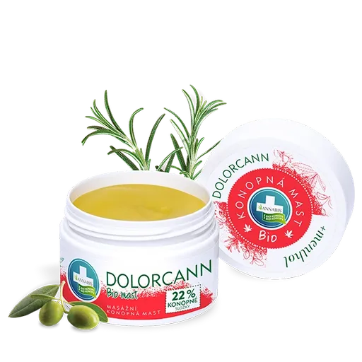 DOLORCANN Organická konopná masážní mast s mentolem - 50 ml - Annabis