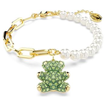 Swarovski Roztomilý pozlacený náramek se Swarovski perlami Teddy 5669167