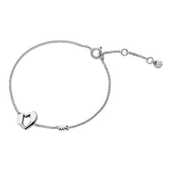 Michael Kors Romantický stříbrný náramek se srdíčkem Love Kors MKC1778040
