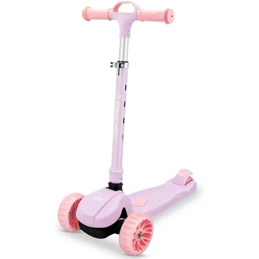 Spokey HOPI Dětská skládací tříkolka se svítícími kolečky, růžová, velikost