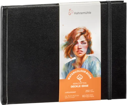 Akvarelová kniha HHM Deckle Edge 100% bavlna 15,3x10,3cm Lanscape