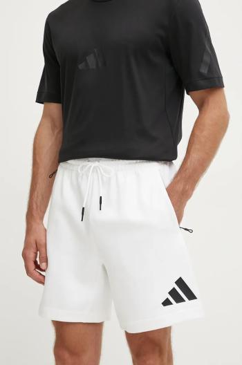 Kraťasy adidas ZNE pánské, bílá barva, JJ4893