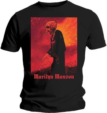 Marilyn Manson Tričko Mad Monk Unisex Black L