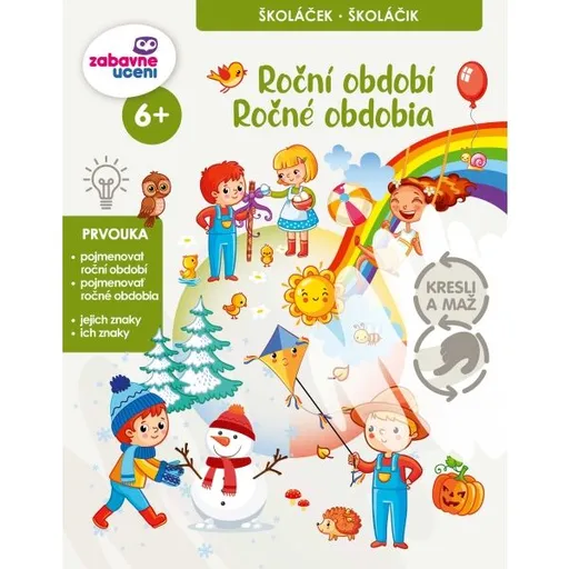 ZÁBAVNÉ UCENÍ ROČNÍ OBDOBÍ Vzdělávací sešit, mix, velikost