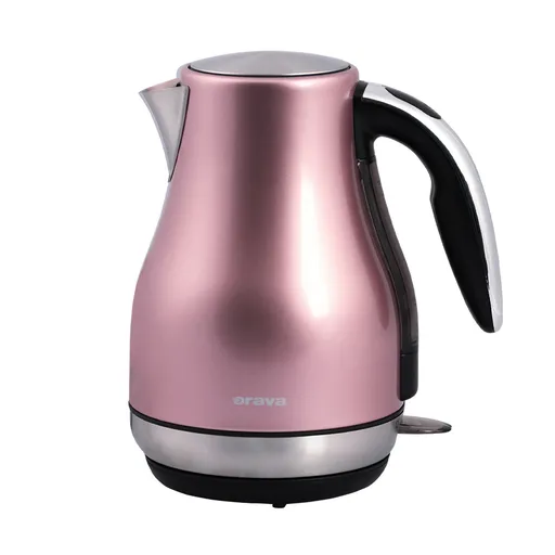 Orava Designová nerezová konvice 1,7 l, růžová