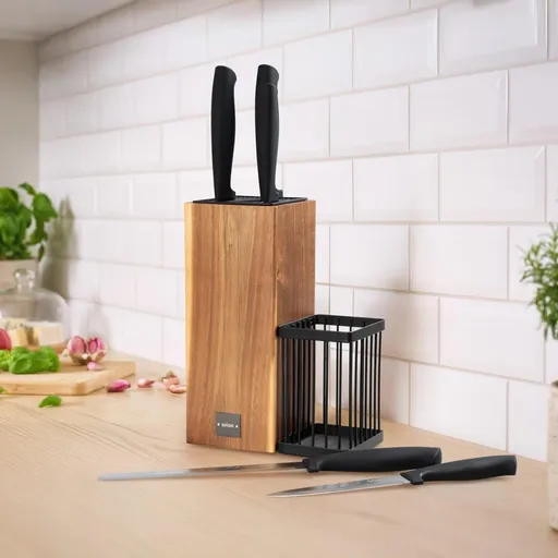 Stojan na nože a kuchyňské náčiní se sadou 5 nožů