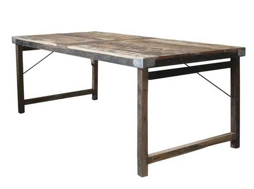 Hnědý jídelní stůl z recyklovaného dřeva Grimaud - 200*100*78 cm 40028000